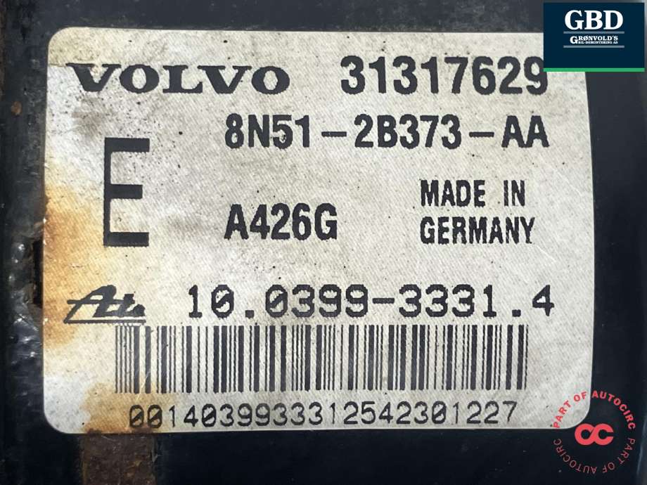ABS sentral til Volvo C30 2006-2009 (Fase 1)  (ATE|30793527|31317629|8N51-2B373-AA)