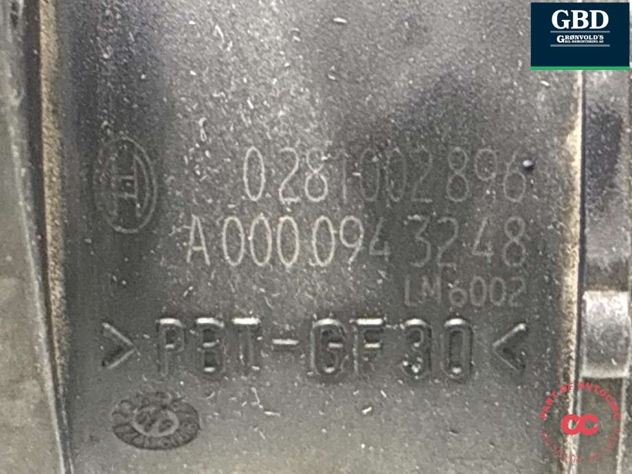 Luftmengde/luftmassemåler til VW Crafter 2006-2011 (Type I, Fase 1) (2E0 906 461 C|0281002896|)