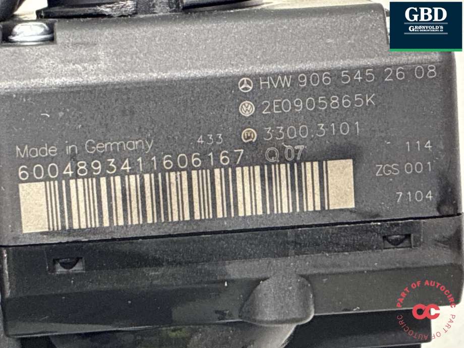 Tenningslås til VW Crafter 2006-2011 (Type I, Fase 1)  (2E0 905 843 D|2E0 905 865 AD|)