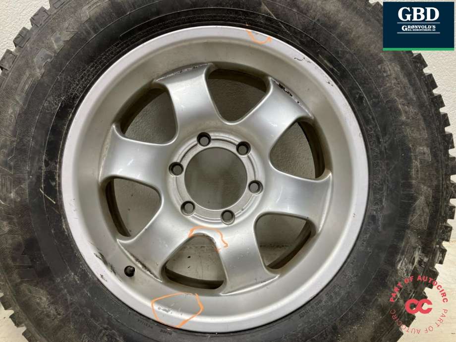 Hjulsett aluminium vinter til Toyota Land Cruiser 120 2002-2009  (FALKEN|WINTERPEAK F-ICE 1 PIGG|265/65R17 | PROD 25 | 9MM|8JX17 | ET 22)