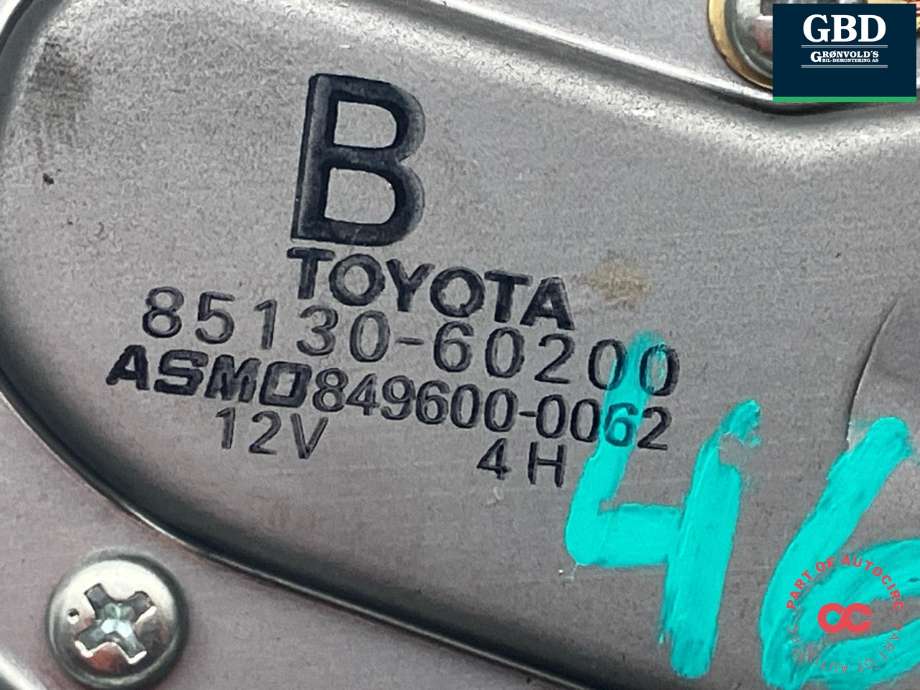Viskermotor bakrute til Toyota Land Cruiser 120 2002-2009 (8513060200|)