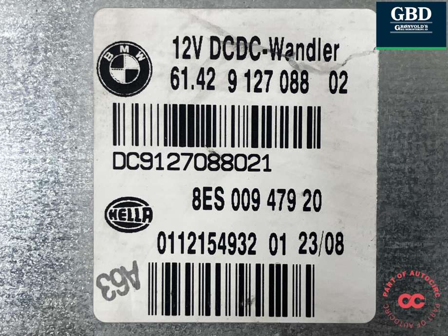 Styreenhet girkasse til BMW 3-Serie 2005-2011 (E90/E91/E92/E93) (E90/E91/E92/E93) (HELLA|8ES 009 479 20|9 127 088|)