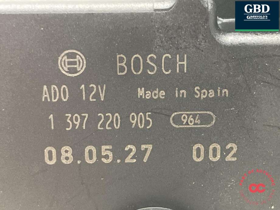 Viskermotor bakrute til BMW 3-Serie 2005-2011 (E90/E91/E92/E93) (E90/E91/E92/E93) (BOSCH|61 62 7 208 602|1 397 220 905|)