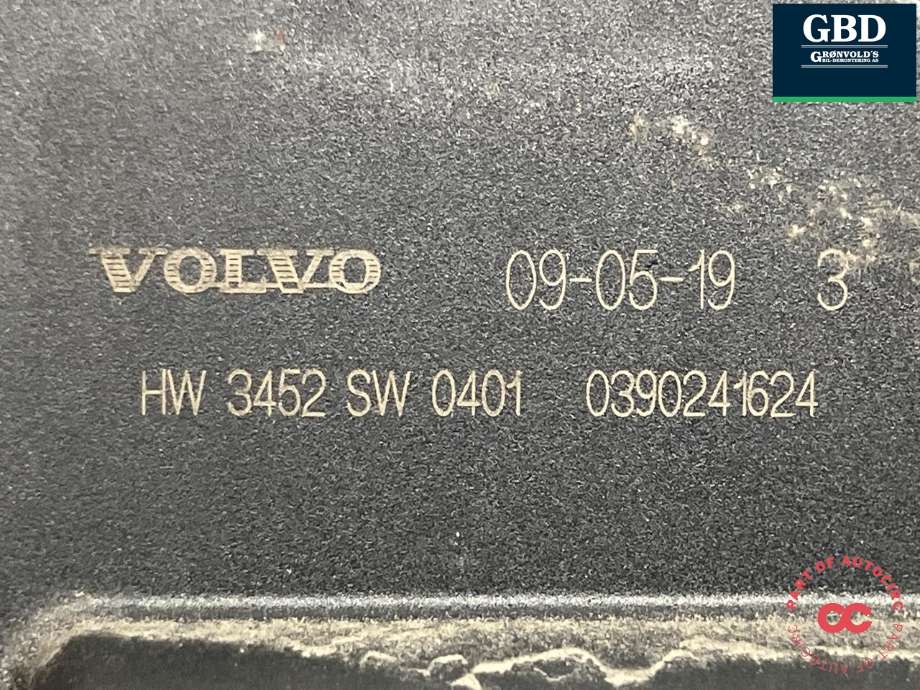 Viskermotor frontrute til Volvo V70 2007-2013 (Type III, Fase 1)  (BOSCH|31333456|1 397 220 585|)