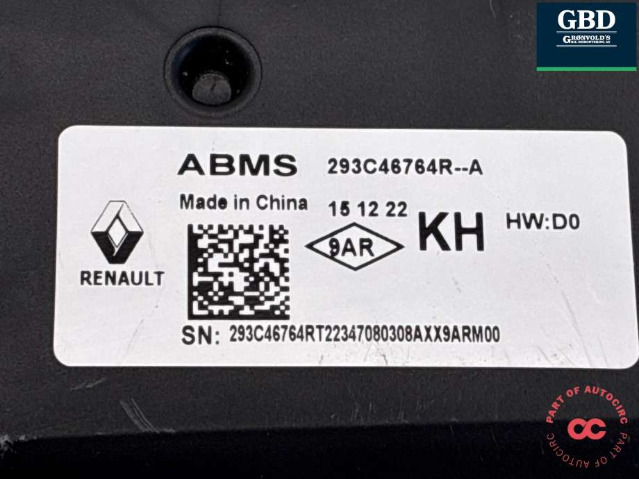Styreenhet batteri til Nissan Ariya 2022-->>  (293C46764R|293C46764R-A|)