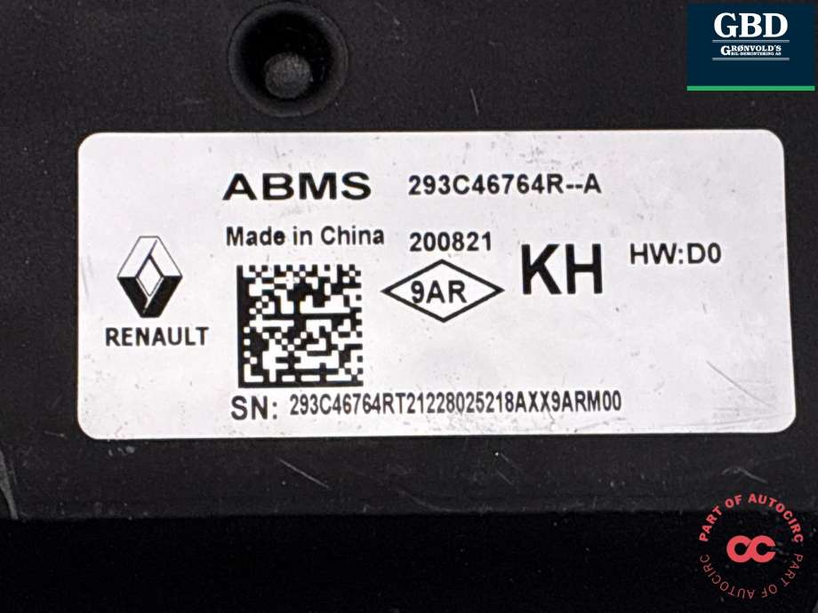 Styreenhet batteri til Nissan Ariya 2022-->> (293C46764R|293C46764R-A|)