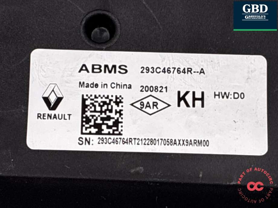 Styreenhet batteri til Nissan Ariya 2022-->>  (293C46764R|293C46764R-A|)