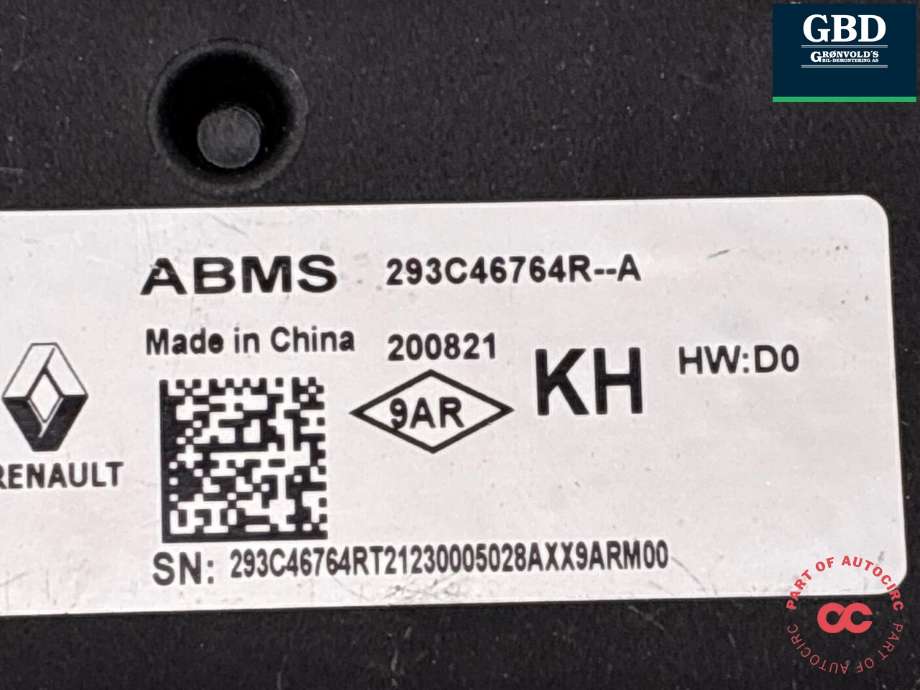 Styreenhet batteri til Nissan Ariya 2022-->> (293C46764R|293C46764R-A|)