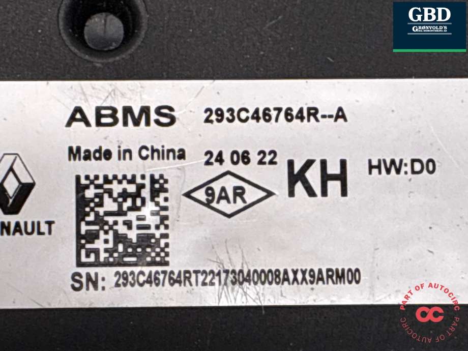 Styreenhet batteri til Nissan Ariya 2022-->> (293C46764R|293C4676R-A|)