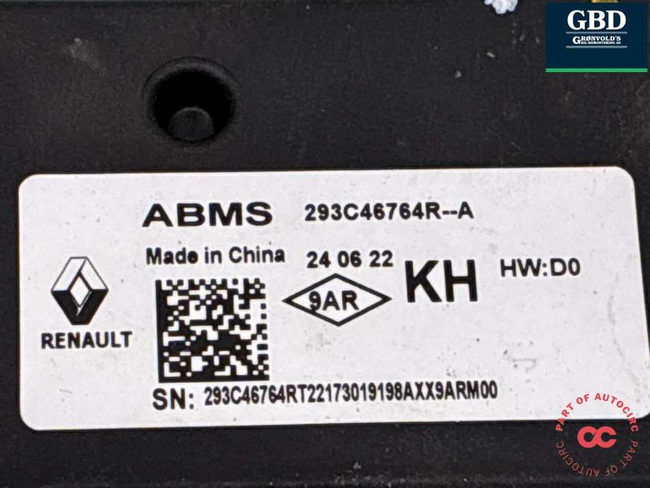 Styreenhet batteri til Nissan Ariya 2022-->> (293C46764R|293C4676R-A|)