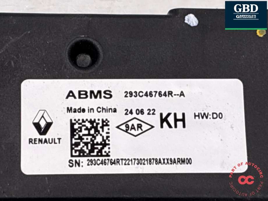 Styreenhet batteri til Nissan Ariya 2022-->> (293C46764R|293C4676R-A|)