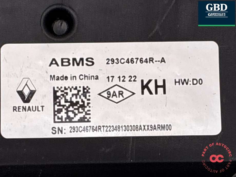 Styreenhet batteri til Nissan Ariya 2022-->> (293C4676R-A|)