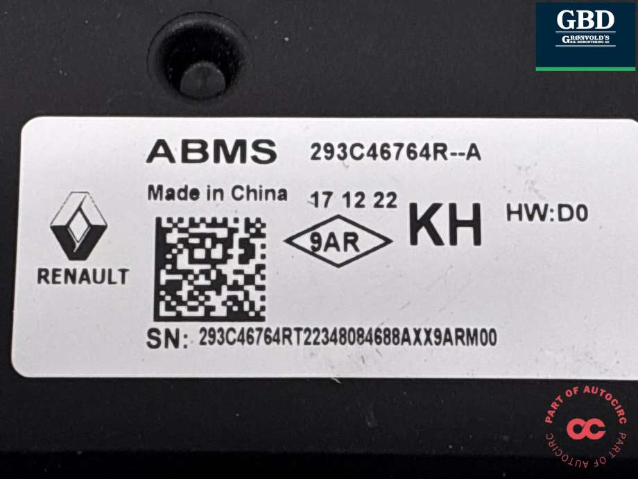 Styreenhet batteri til Nissan Ariya 2022-->>  (293C4676R-A|)
