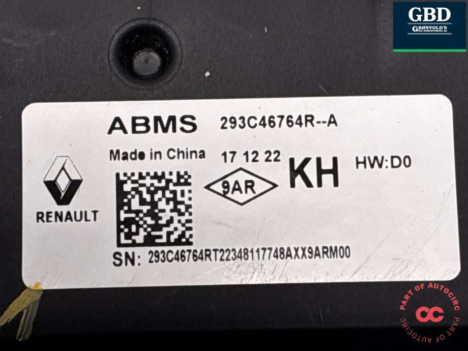 Styreenhet batteri til Nissan Ariya 2022-->> (293C4676R-A|)