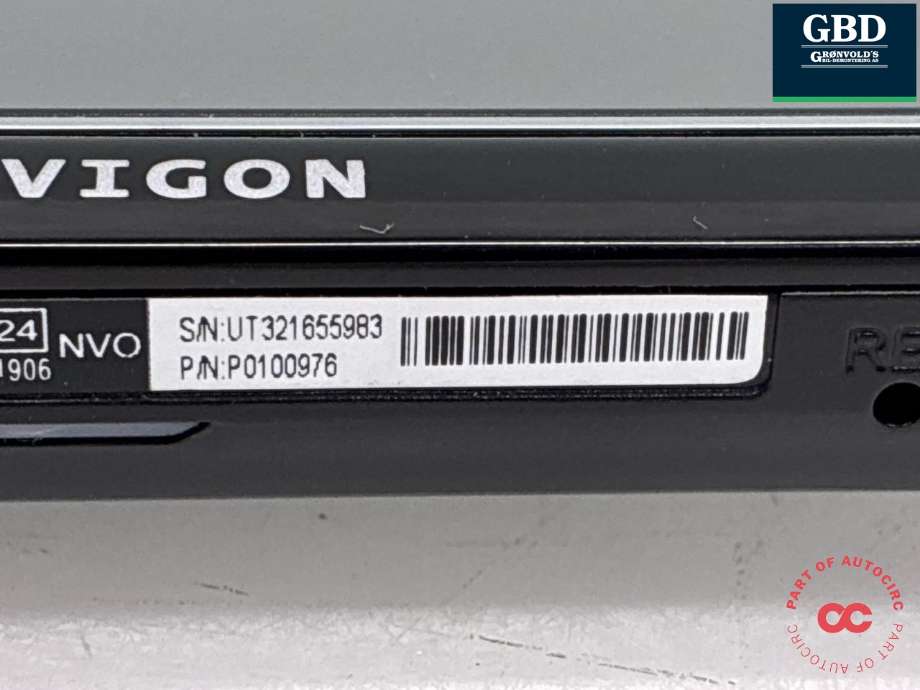Bilstereo navigasjon skjerm til VW Up 2012-2019  (1S0 035 262 G|)