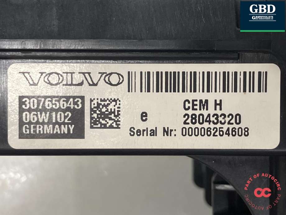 Sikringsboks kupe til Volvo XC90 2002-2006 (Type I, Fase 1) (31394157|30765643|28043320)