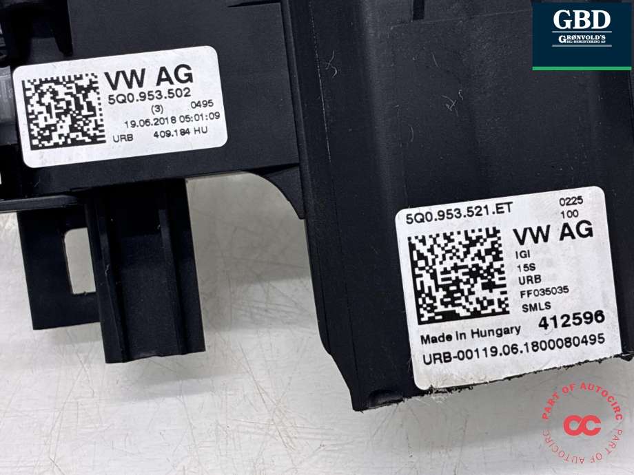Bryter combi til VW Crafter 2016-->> (Type II)  (5Q0 953 502 M|5Q0 953 502 M  IGI|5Q0 953 521 ET| 5Q0 953 502)