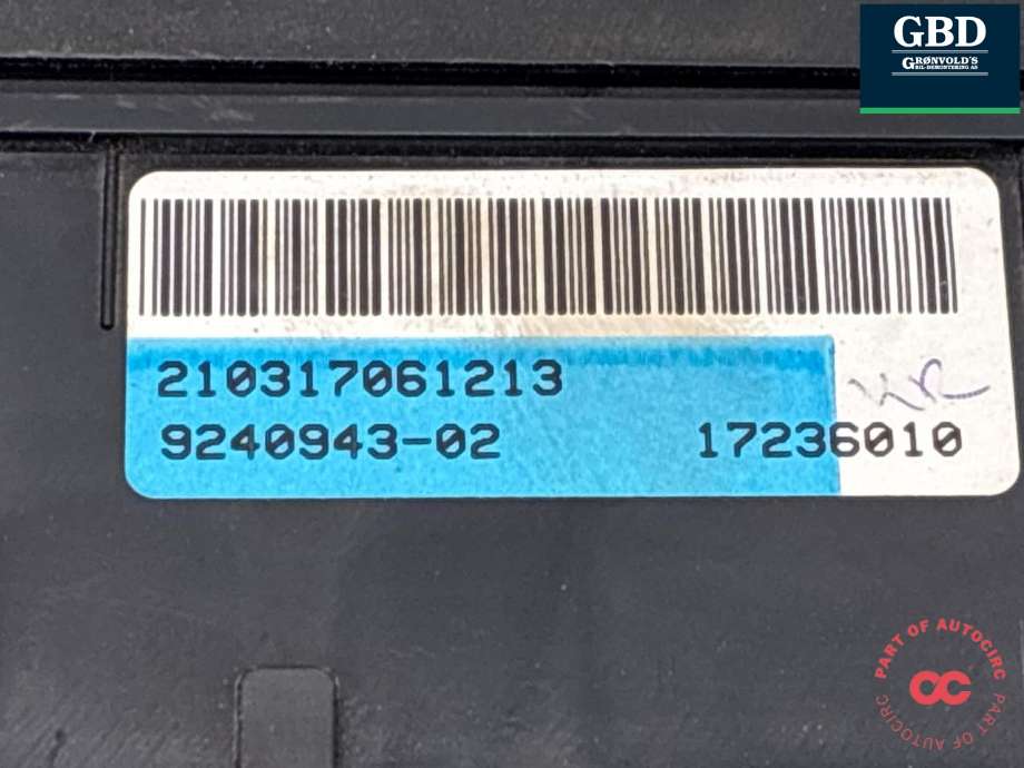 Sikringsboks motorrom til Mini Countryman 2010-2016 (R60) (R60) (61 14 9 240 943|9240943-02|)