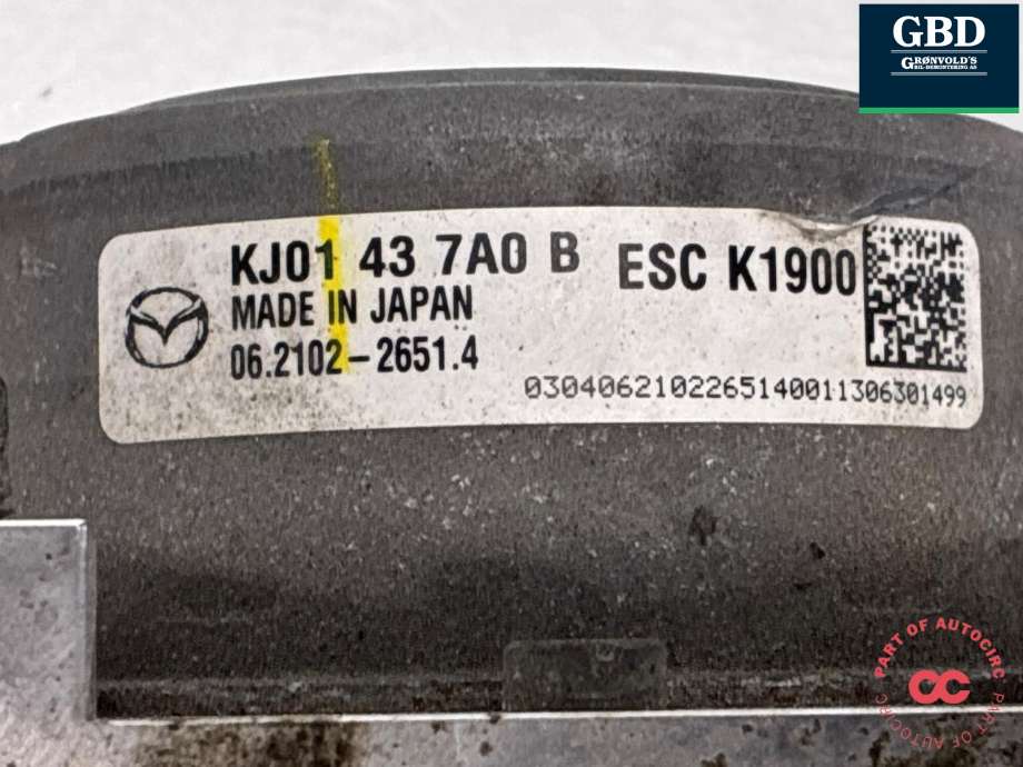 ABS sentral til Mazda CX-5 2012-2017 (Type I) (KJY1437A0B|KJ01 43 7A0 B|)