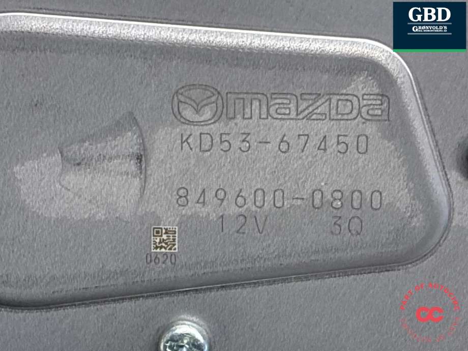 Viskermotor bakrute til Mazda CX-5 2012-2017 (Type I) (KD5367450|KD53-67450|)