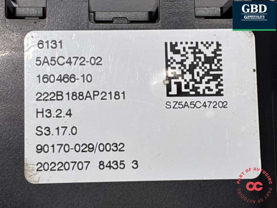 Girstang/girvelger automat til BMW 3-Serie 2018-->> (G20) (G20) (61 31 5 A7D FE3|5A5C472|)