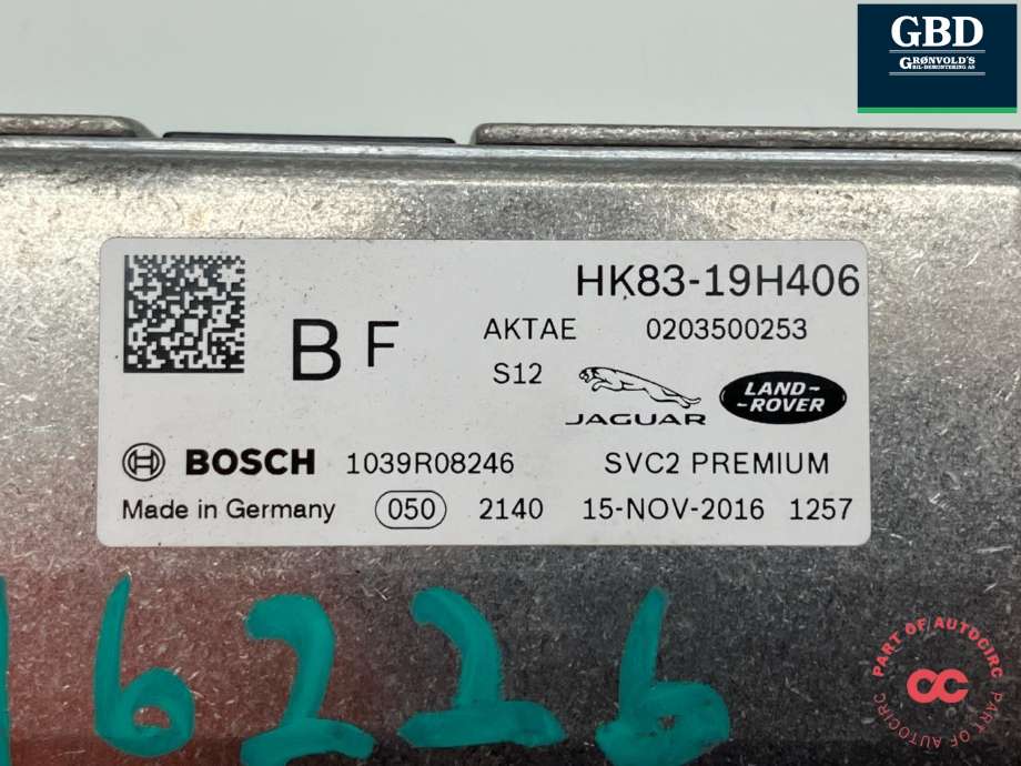 Kamera til Jaguar F-PACE 2016-->> (X761) (X761) (T4A2463|HK8319H406BF | HK83-19H406|T4A26729| HK8319H406BG)