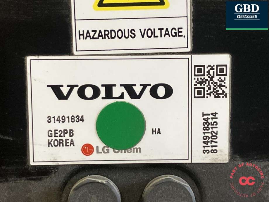 Batteripakke hybrid til Volvo V90 / V90 CC / S90 2016-->>  (36010547|)
