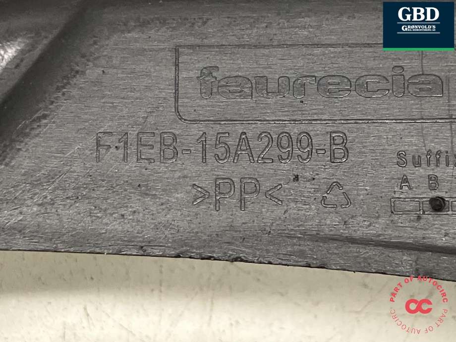 Grill venstre til Ford Focus 2014-2018 (Type III, Fase 2)  (1873304|F1EB-15A299-BC|F1EB-15A299-B)