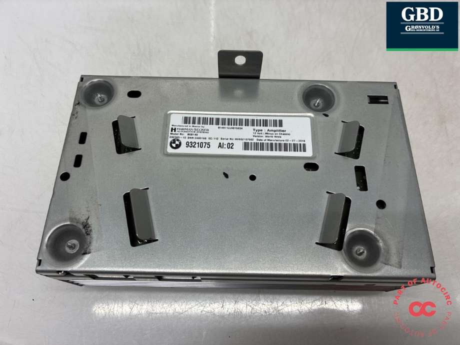 Bilstereo forsterker til BMW X5 2013-2018 (F15) (F15) (65 12 9 321 075|9321075|)