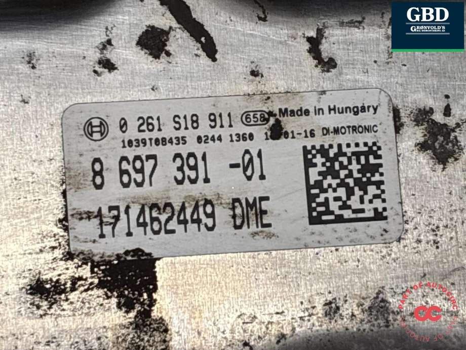 Styreenhet motor til BMW X5 2013-2018 (F15) (F15) (12 14 8 697 391|12 14 8 656 977|0 261 S18 911| 8 697 391 01)