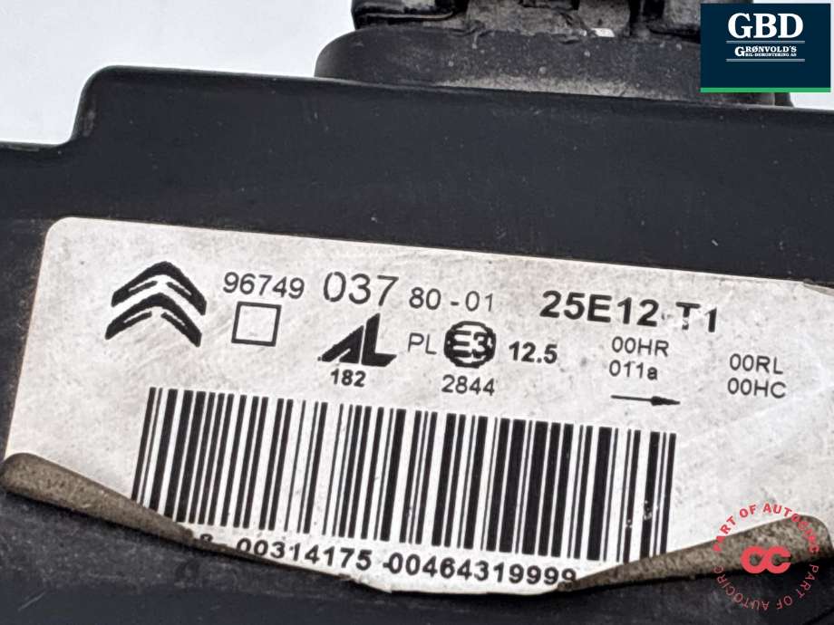 Frontlykt venstre halogen til Citroën DS4 2011-2017  (6208 T5|)