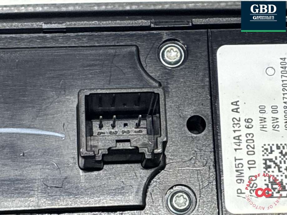 Bryter ruteheis førerdørspanel til Ford Kuga 2008-2012 (Type I) (1683897|9M5T-13A132-AA|)