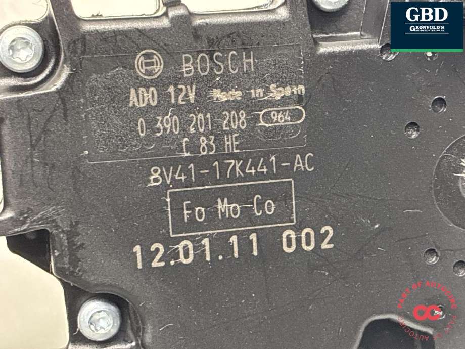 Viskermotor bakrute til Ford Kuga 2008-2012 (Type I) (1695472|8V41-17K441-AC|0 390 201 208)