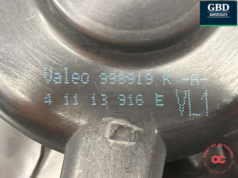 Varmeapparat motor til VW Caddy 2010-2015 (Type III, Fase 2) (VALEO|1K1 819 015 F|1K1 819 015 E|998919 K| 4 11 13 916 E)
