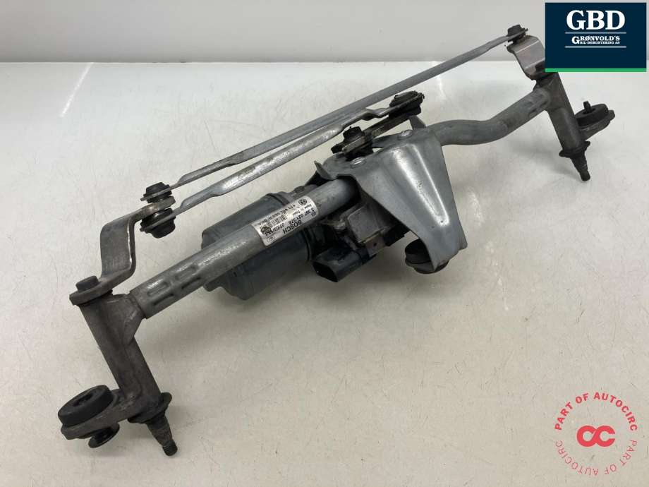 Viskermotor frontrute komplett m/overføring til VW Caddy 2010-2015 (Type III, Fase 2)  (BOSCH|2K1 955 023 J|1T1 955 023 A|1T1 955 119 A)