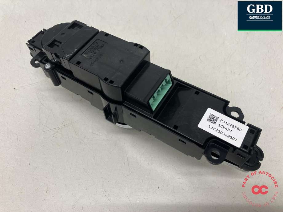 Bilstereo navigasjon betjeningspanel til Volvo XC90 2015-2025 (Type II)  (31346789|15W431|T15430029801)
