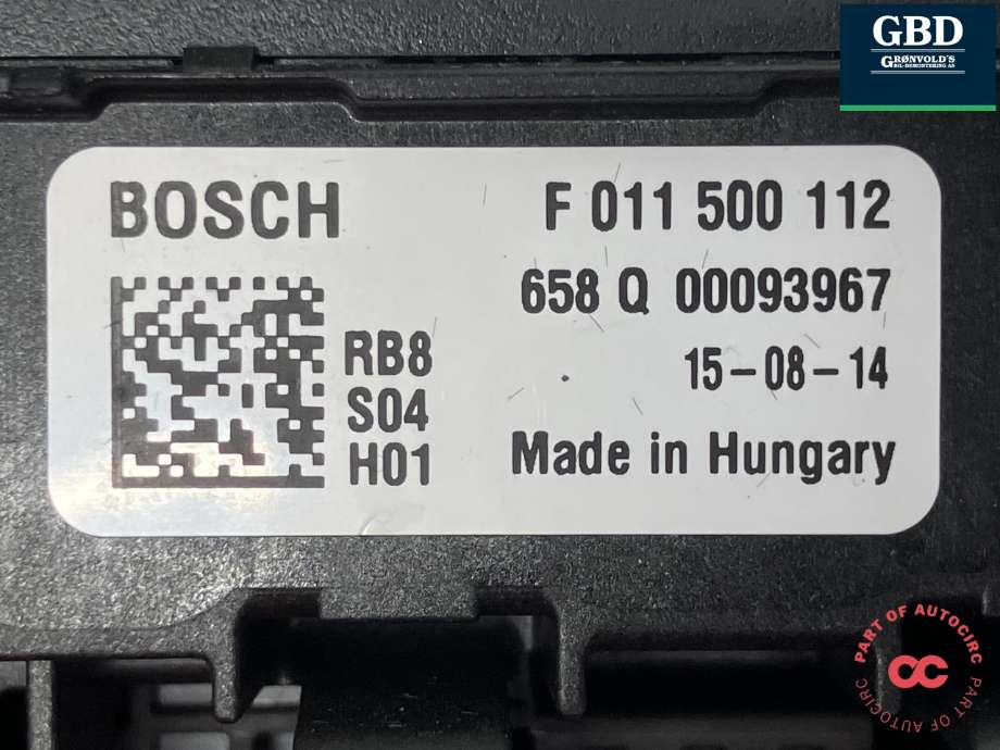 Varmeapparat motor til Volvo XC90 2015-2025 (Type II)  (BOSCH|31497372|F 011 500 112|0 130 309 504)
