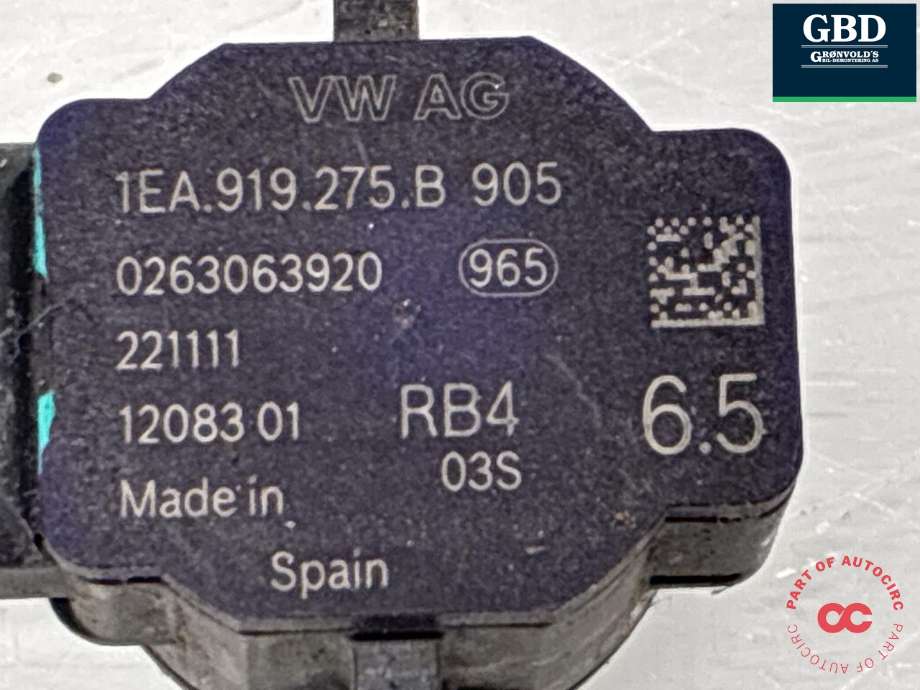 Parkeringssensor bak til Audi Q4 e-tron 2021-->> (1EA 919 275 B|)