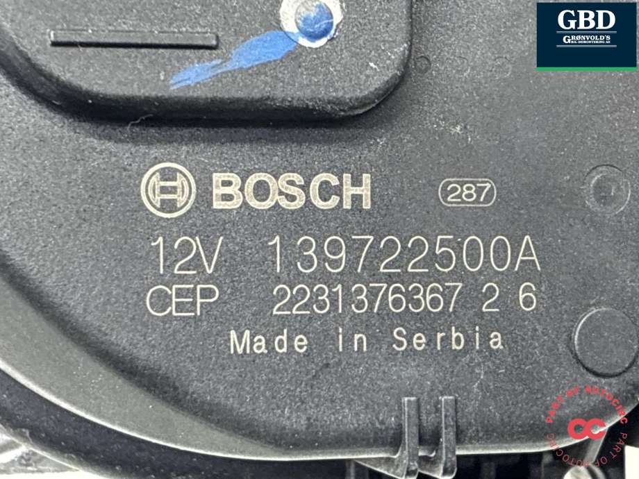 Viskermotor frontrute til Audi Q4 e-tron 2021-->>  (11B 955 023 A|139722500A|)