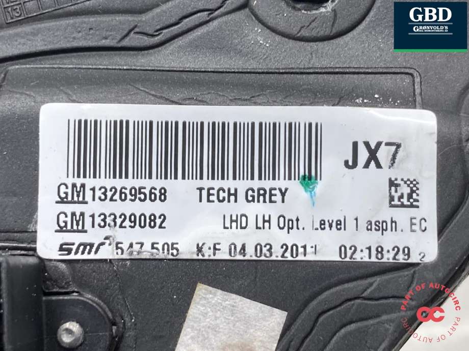 Speil venstre til Opel Insignia A 2009-2014  (13329083|13268765|)