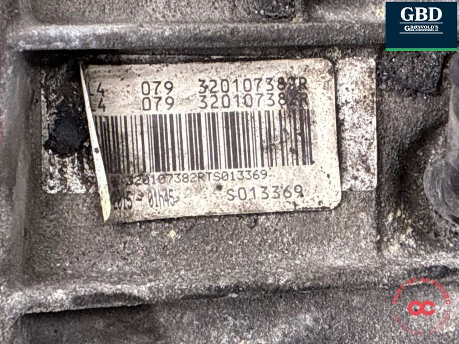 Girkasse manuell 6-trinn til Renault Kadjar 2015-->>  (320105732R|TL4-079|320107382R)