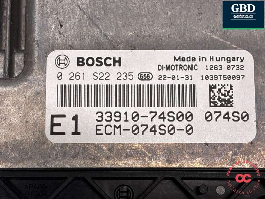 Styreenhet motor til Suzuki Vitara 2015-->> (Type IV)  (33910-74S00|)