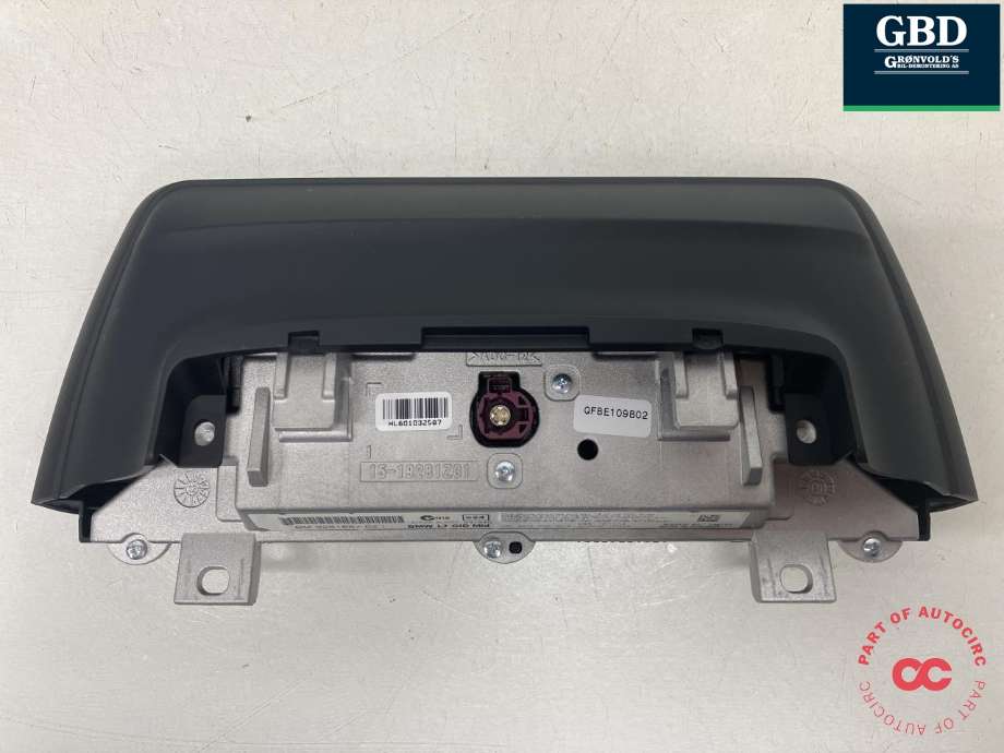 Bilstereo navigasjon skjerm til BMW 3-Serie 2012-2018 (F30/F31/F34) (F30/F31/F34) (ALPINE|65 50 9 292 247|9281687 02|AL3007)