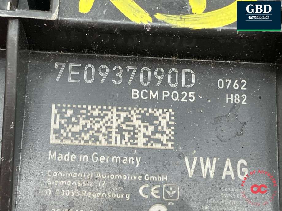 Styreenhet comfort (BCM) til VW Transporter / Caravelle 2015-2019 (T6) (T6) (7E0 937 090    ZEK|)
