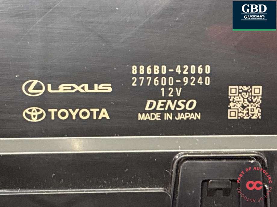 Styreenhet klima/aircondition til Toyota bZ4X 2022-->>  (886B042060|)