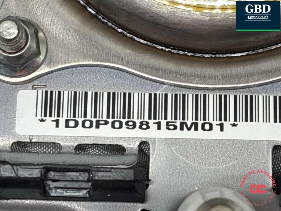 Airbag rattpute til Mazda 6 2015-2018 (Type III, Fase 2) (GHP957K00A|)