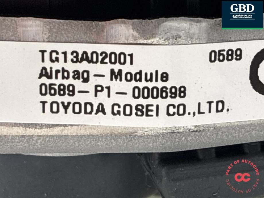 Airbag rattpute til Subaru Outback 2015-2020 (Type V) (98211AL010VH|0589-P1-000698|)