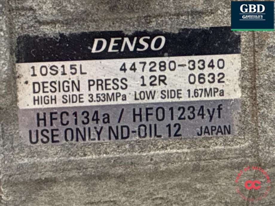 Aircondition kompressor til Subaru Outback 2015-2020 (Type V)  (73111AL010|447280-3340|)