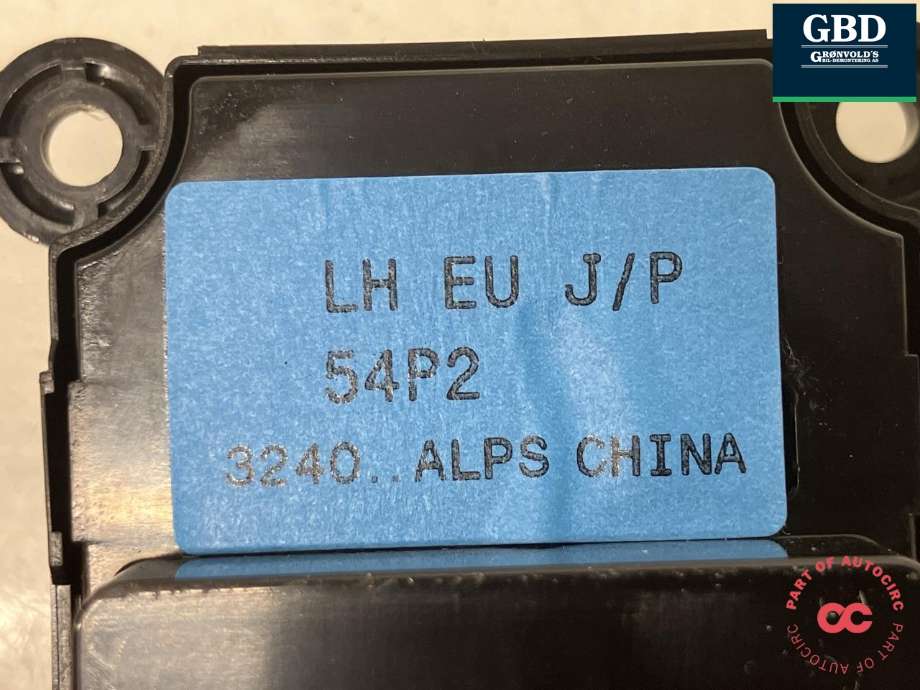Bryter ruteheis førerdørspanel til Suzuki Vitara 2015-->> (Type IV)  (ALPS|37990-54P02-000|)