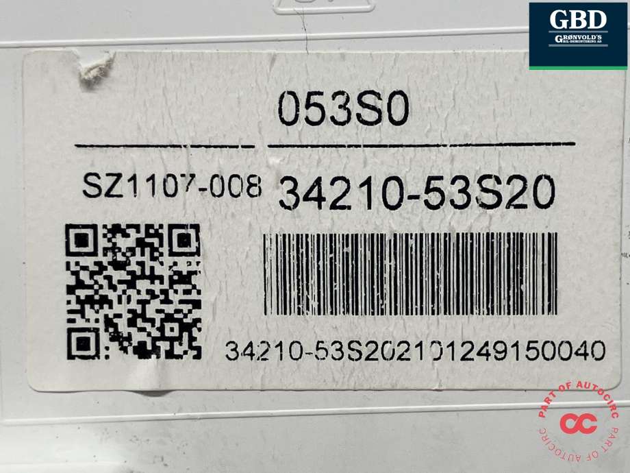 Instrumentpanel til Suzuki Vitara 2015-->> (Type IV)  (73310-86R10-5PK|34210-53S20|SZ1107-008)